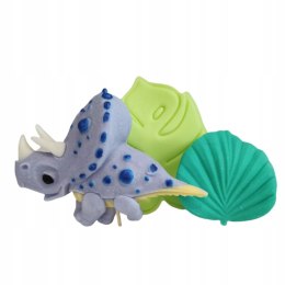 Dekoracje cukrowe Dinozaur Fioletowy + Liście ZD02 3elementy Mag.Mart