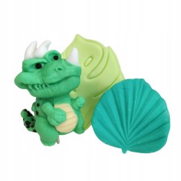 Dekoracje cukrowe Dinozaur Zielony + Liście ZD03 3elementy Mag.Mart