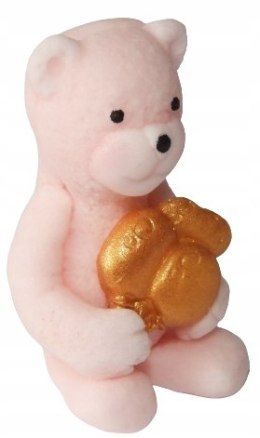 Figurka cukrowa Elhandel Miś różowa