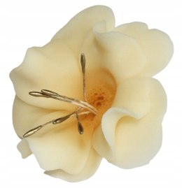 KWIAT CUKROWY MAGNOLIA DEKORACJA TORT ECRU 1x