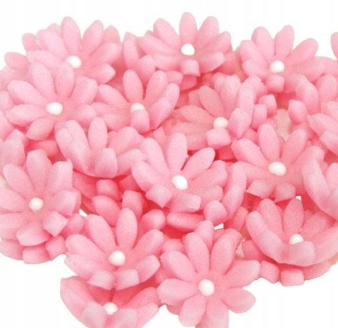 Kwiaty Stokrotka mini cukrowa różowa śr.1cm opak.10 szt. Kwiaty Stokrotka mini cukrowa różowa śr.1cm opak.10 szt.