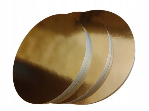 PODKŁAD POD TORT BIAŁY STYRODUR Z PODKŁADKĄ 26 CM ZŁOTY PODKŁAD POD TORT BIAŁY STYRODUR Z PODKŁADKĄ 26 CM ZŁOTY