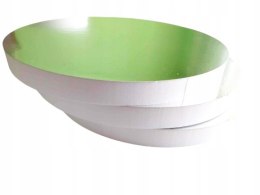 PODKŁAD STYRODUR BIAŁY Z PODKŁADKĄ 24 CM SREBRNY