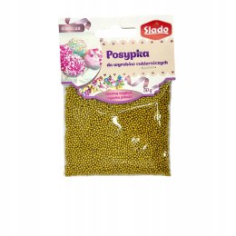 Posypka cukrowa Maczek złoty 2mm NONPAREILS 50 g