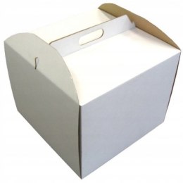 Pudełko na tort białe wysokie 42x32x25