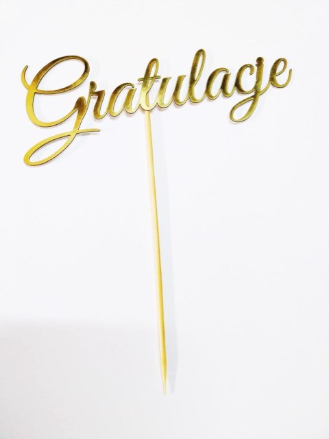 TOPPER PAPIER ZLOTY BRYSTOL GRATULACJE TOPPER PAPIER ZLOTY BRYSTOL GRATULACJE