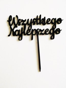 TOPPER pleksa czarna wszystkiego najlepszego