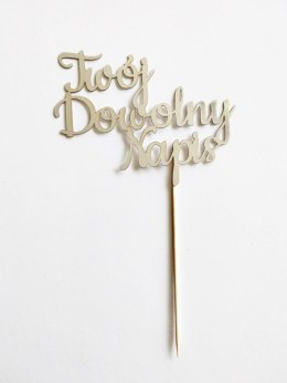 Topper PAPIER BRYSTOL SREBRNY TWÓJ DOWOLNY NAPIS