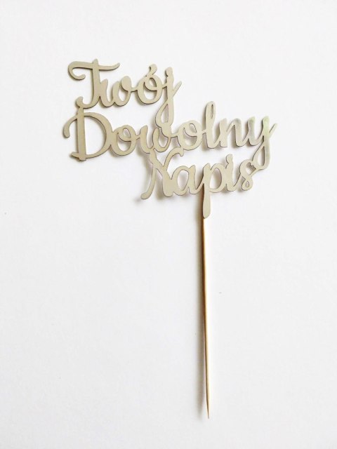 Topper PAPIER BRYSTOL SREBRNY TWÓJ DOWOLNY NAPIS Topper PAPIER BRYSTOL SREBRNY TWÓJ DOWOLNY NAPIS
