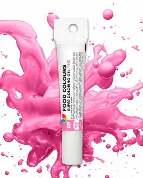 Barwnik w żelu Food Colours 20 g 20 ml 1 szt. różowy Barwnik w żelu Food Colours 20 g 20 ml 1 szt. różowy