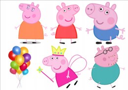 Opłatek na tort CUKROWY postaci PEPPA a4