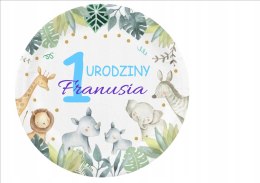 Opłatek na tort waflowy ROCZEK URODZINY 25 cm