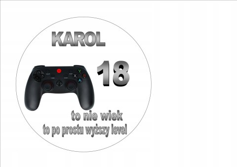 Opłatek na tort waflowy dla dorosłych level 21 cm