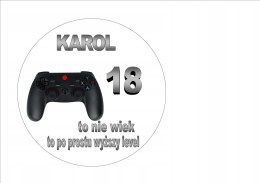 Opłatek na tort waflowy dla dorosłych level 26 cm