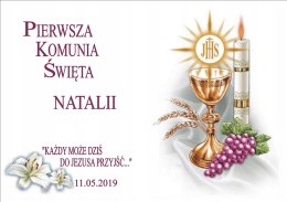 Opłatek na tort waflowy komunia a3 nr3
