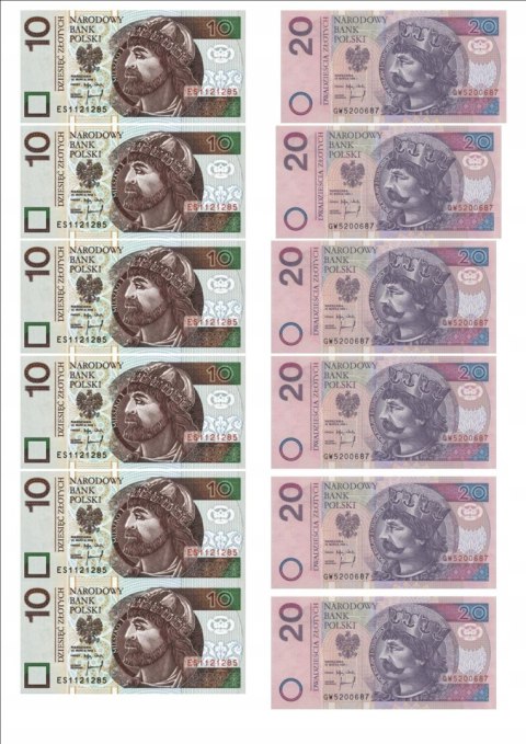 Opłatek tort CUKROWY banknoty 10, 20 a4 Opłatek tort CUKROWY banknoty 10, 20 a4