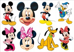 Opłatek tort CUKROWY postaci MYSZKA MIKI MINNIE a4