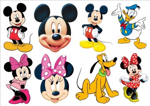 Opłatek tort CUKROWY postaci MYSZKA MIKI MINNIE a4 Opłatek tort CUKROWY postaci MYSZKA MIKI MINNIE a4