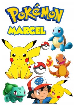 Opłatek tort CUKROWY postaci POKEMON IMIE a4
