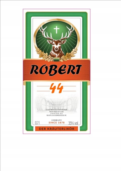 Opłatek tort CUKROWY postaci jagermeister etykieta Opłatek tort CUKROWY postaci jagermeister etykieta