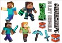 Opłatek tort CUKROWY postaci minecraft a4