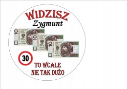 Opłatek tort waflowy dla dorosłych 30 lat 25 cm