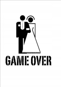 Opłatek tort waflowy postaci game over