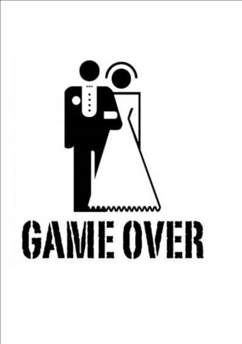 Opłatek tort waflowy postaci game over
