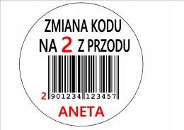 Opłatek tort waflowy zmiana kodu dorosłych 25 cm