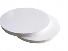 PODKŁAD POD TORT BIAŁY STYRODUR Z PODKŁADKĄ 34 CM BIAŁY