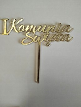 TOPPER KOMUNIA Z PLEKSI BEZ PERSONALIZACJI