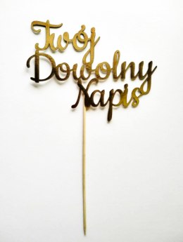 TOPPER papierowy TWÓJ DOWOLNY NAPIS 2