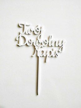 TOPPER pleksa biała pleksi TWÓJ DOWOLNY NAPIS