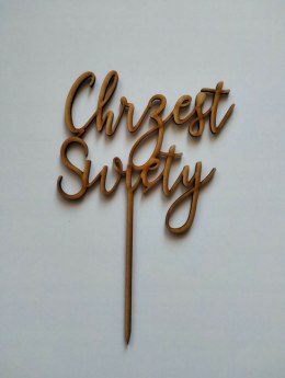 TOPPER sklejka drewno chrzest święty 3