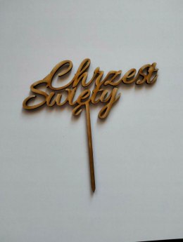 TOPPER sklejka drewno chrzest święty