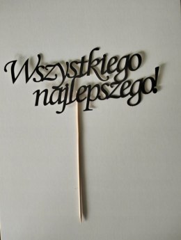 Topper piker czarny wszystkiego najlepszego