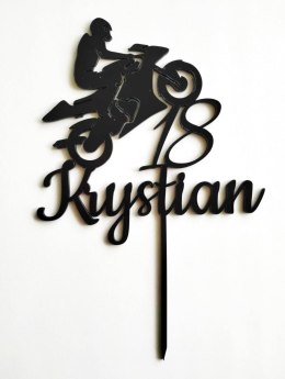 Topper pleksa czarna motor motocykl imie wiek