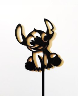 Topper pleksa czarna stitch ze szpikulcem